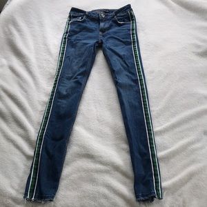 Zara stripe jeans